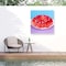Trademark Fine Art Outdoor Canvas Art Key and Sea Strawberry Jello Wall Art for Patios, or Gardens 1X28339-OC2424WR - alternate 1