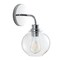 Jonathan Y Sandrine 6.5" 1-Light Iron/Seeded Glass Cottage Rustic LED Vanity Light, Chrome JYL7526B - alternate 2