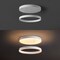 Jonathan Y Jense 23.75" Minimalist Modern Metal Adjustable Dimmable Ring Integrated LED Pendant, White JYL7151B - alternate 2