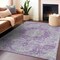 Homeroots 9' X 12' Purple Floral Medallion Washable Indoor Outdoor Area Rug 607924 - alternate 2