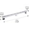 B & K 24'' Linear Shower Drain Offset Pattern Grate Brushed Nickel 133-008G01 - alternate 2