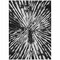Homeroots 10' X 14' Black Charcoal And Ivory Abstract Washable Indoor Outdoor Area Rug 587997 - alternate 2