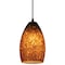 Access Lighting Champagne, Pendant, Oil Rubbed Bronze Finish, Brown Stone Glass 28012-1C-ORB/BRST - alternate 2