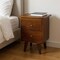 Homeroots 20" Brown Solid Wood Two Drawer Nightstand 701708 - alternate 2
