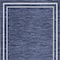Homeroots 5' X 7' Navy Blue And Ivory Indoor Outdoor Area Rug 545538 - alternate 2