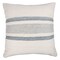 Homeroots 20" Blue and White Striped Throw Pillow 554541 - alternate 1
