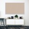 Ghent Fabric Bulletin Board, Satin Aluminum Frame, 18"H x 24"W, Beige AT18F90 - alternate 2