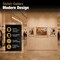 Azar Displays Floating Acrylic Gallery Wall Frame Set, 1" Stand off, Gold, 3PK 105707-GLD - alternate 2