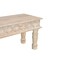 Homeroots 58" White Floral Distressed Solid Wood Dining Bench 522088 - alternate 3