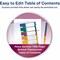Avery Dividers, Toc, Plastc, 8Tab 24PK AVE11817 - alternate 2