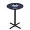 Holland Bar Stool Co 36" Blk Wrinkle Connecticut Pub Table, 36" dia. Top L211B3636ConnUn - alternate 1