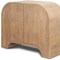Homeroots 32" Natural Solid Wood Textured Door Accent Cabinet With Two Doors 611067 - alternate 2