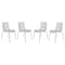 Leisuremod Astor Water Ripple Design Dining Chair, Clear, 4PK AC20CL4 - alternate 1
