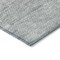 Homeroots 3' X 5' Silver Gray And Ivory Striped Washable Indoor Outdoor Area Rug 581671 - alternate 3