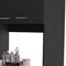 Homeroots 28" Black Wall mounted Accent Cabinet With Seven Shelves And Six Drawers 546374 - alternate 2