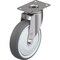 Blickle Swivel Plate Caster, PU, 5", 265 lb., Caster Load Rating Range: Light-Duty LKPXA-PATH 126KFD-12 - alternate 1