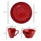 Elama Malibu Ocean Bloom 16-Piece Dinnerware Set in Red ELM-MALIBU-OCEAN-BLOOM - alternate 2
