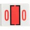 Smead Label, Bccrn, Endtab, "0", Pink Pk SMD67370 - alternate 2
