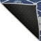 Homeroots 8' Navy Blue And Ivory Round Medallion Washable Indoor Outdoor Area Rug 589628 - alternate 2