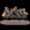 Duluth Forge Vented Natural Gas Log Set With Remote Control Kit, 18 in, 45,000 BTU, Heartland Oak FNVL18-1-RO - alternate 2