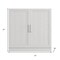 Homeroots 31in White Wood Accent Cabinet 693398 - alternate 2