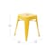 Flash Furniture 18 Inch Yellow Metal Stool, 4PK ET-BT3503-18-YL-GG - alternate 2