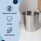 Happimess Remi Modern Classic Textured Steel 2-Gallon Wastebasket, Brushed Steel HPM1112C - alternate 2