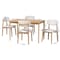 Baxton Studio Wattsu Wattsu 5-Piece Dining Set 261-14268-13280-ZORO - alternate 2