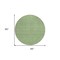 Homeroots 8' Green And Beige Round Geometric Washable Indoor Outdoor Area Rug 594385 - alternate 2