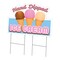 Signmission Hand Dipped Ice Cream Die Cut Yard & Stake plastic window, 2436-Hand Dipped Ice Cream C-DC-2436-DS-Hand Dipped Ice Cream19 - alternate 1
