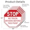 Signmission Stop No Truck Drivers Beyond This P, 10 inch X 10 inch, Aluminum Metal Signs, 5PK OC-A-5Pack-10-266 - alternate 2
