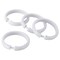 Simple Spaces Shower Curtain Ring, Plastic, white, 1 cm W, 2-3/8 in H SD-ORING-W3L - alternate 1