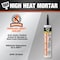 Dap High Heat Mortar Fire Resistant Mortar, 10 oz, Cartridge, Black, Hybrid Base 18854 - alternate 2