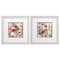 Homeroots Set Of Two Leas Garden Distressed White Framed Wall Art, 2PK 649299 - alternate 1