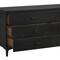 Homeroots 63" Black Six Drawer Double Dresser 518622 - alternate 2