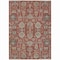 Homeroots 8' X 10' Red Beige And Charcoal Oriental Washable Indoor Outdoor Area Rug 582131 - alternate 2