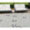 Homeroots 8' X 10' Cream And Gray Floral Distressed Indoor Outdoor Area Rug 558735 - alternate 1