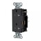Hubbell Wiring Device-Kellems Straight Blade Receptacle, 5-20R, 20 A, 125V AC, 2 Pole, 3 Wire, Surface Mount, Grounded HBL2162STBKTR - alternate 1