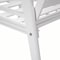 Leisuremod Walbrooke Modern Outdoor Patio Loveseat with White Aluminum Frame and Removable Cushions, Red WW-57-27R - alternate 2