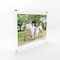 Fab Glass And Mirror Double Panel Acrylic Floating Wall Frame Size: 21in x27 for Art 18in x24in Chrome F2AC3M21X27CH - alternate 1