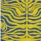 Homeroots 8' X 10' Yellow And Blue Animal Print Washable Indoor Outdoor Area Rug 600717 - alternate 2