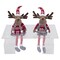 Gerson Multicolored Holiday Moose Shelf Sitters Table Decor 23 in. 2693120 - alternate 1