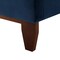 Homeroots Navy Blue Solid Wood Twin Tufted Upholstered Velvet Bed 544758 - alternate 2