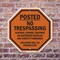 Signmission Posted No Trespassing Hunting, Fish, 6 inch X 6 inch, Plastic Sign, 2PK OC-P-2PACK-6-104 - alternate 2