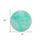 Homeroots 8' Teal Blue And Aqua Round Nautical Washable Indoor Outdoor Area Rug 581751 - alternate 2