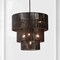 Jonathan Y Orson 24 in. 7-Light Coastal Bohemian Metal and Woven Paper Rope 3-Tier LED Chandelier, Black JYL9564B - alternate 2