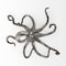 Homeroots Petite Silver Resin Octopus Sculpture 392447 - alternate 2