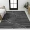 Jonathan Y Hallie High-Low Minimalist Curve Geometric Black/White 8 ft. x 10 ft. Area Rug SCN100F-8 - alternate 1