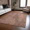 Homeroots 8' X 10' Salmon Charcoal And Beige Geometric Washable Indoor Outdoor Area Rug 577592 - alternate 2