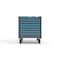 Strong Hold 8 drawer cabinet - (7x 2in, 1x 3in) - Blue accents - Electronic Lock S3036-PCRAS-0801FS - alternate 1